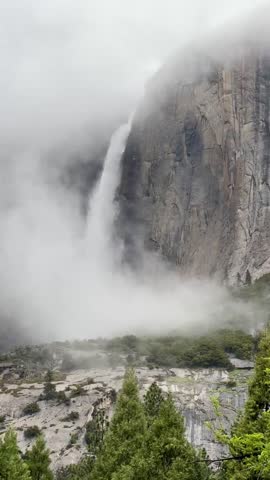 Waterfall in Yosemite National Park, California, USA