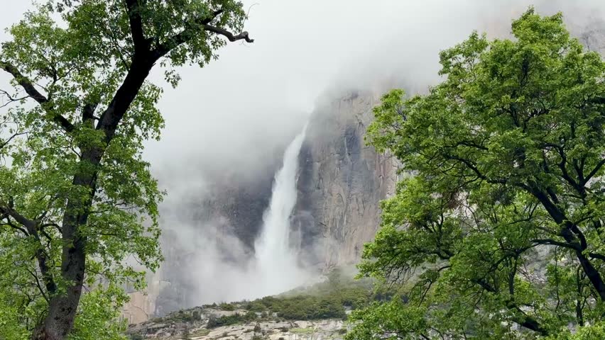 Waterfall in Yosemite National Park, California, USA