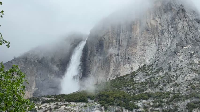 Waterfall in Yosemite National Park, California, USA