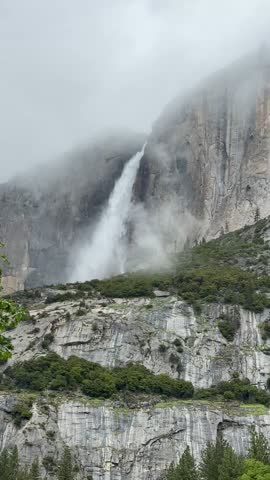 Waterfall in Yosemite National Park, California, USA