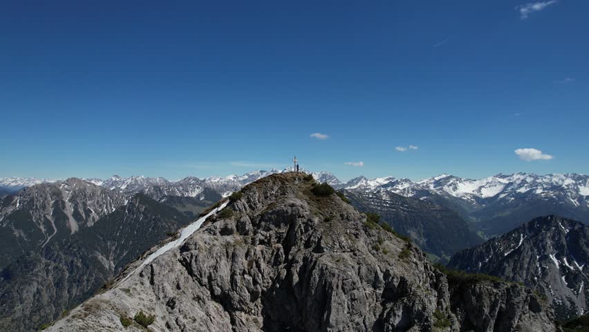Stunning mountains in the Alps with wonderful view.