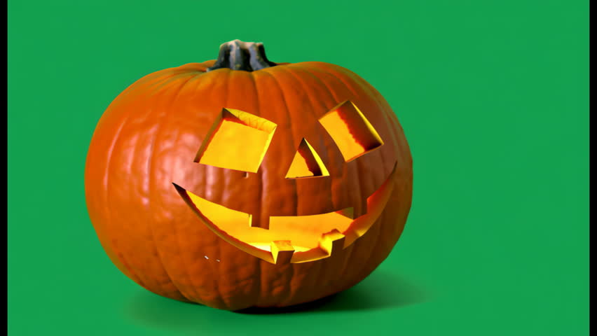 A glowing jack-o