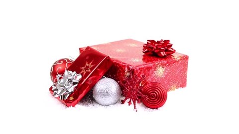 Christmas Gifts Moving On White Background Video De Stock 100 Libre De Droit Shutterstock