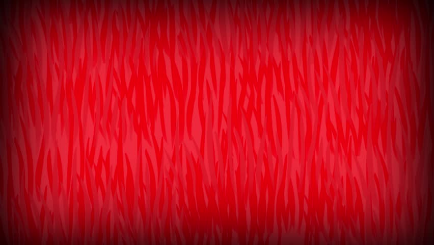 Red tiger fur pattern texture moving background animation loop for creative design projects.