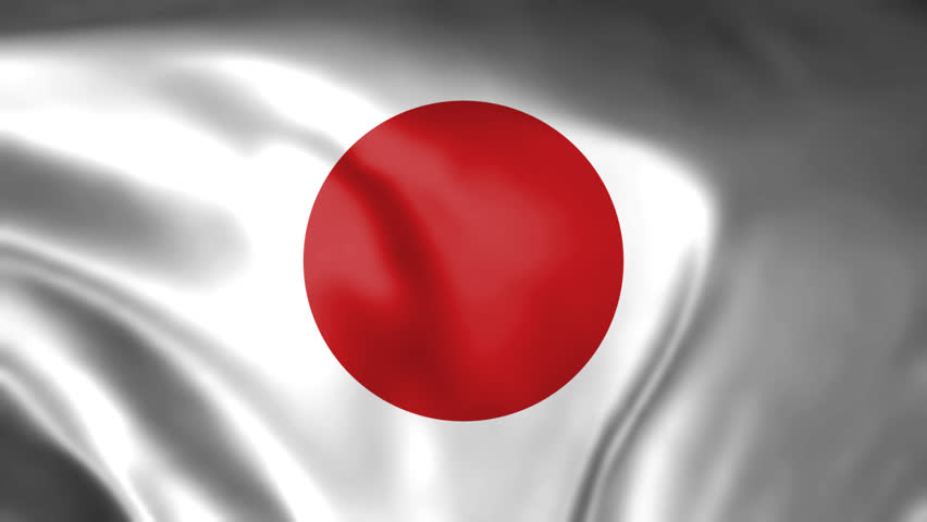 Waving Flag Japan Animation design templates