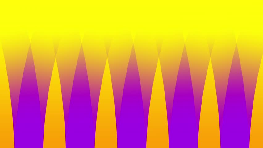 Vibrant yellow to purple gradient spiky triangle border pattern resembling a crown or flame silhouette repeating evenly across the top edge design