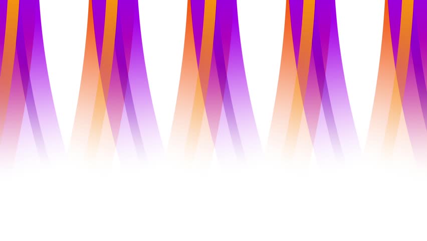 Purple and orange gradient spiky triangle border pattern with tall radiating peaks resembling a jagged crown silhouette along the top edge artwork