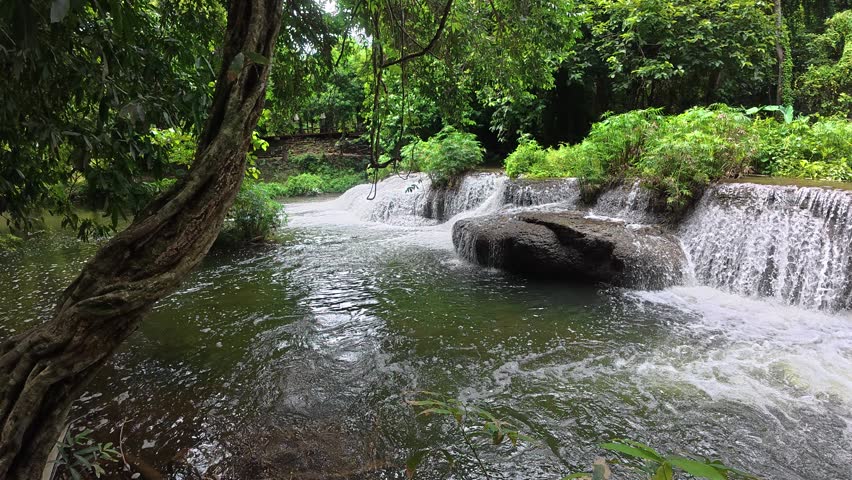 Waterfalls in the forest of National Park.