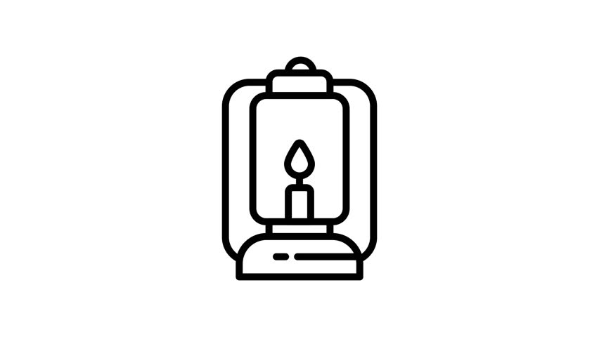 Illuminate your designs with our Oil Lamp animated vector icon! Perfect for adding vintage charm.