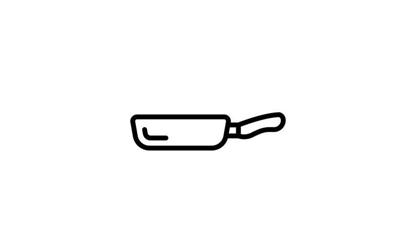 Cook up something special with our Frying Pan animated vector icon that is ready to download