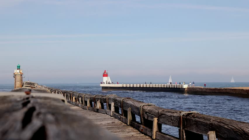 The port of Capbreton in the Landes, Nouvelle-Aquitaine