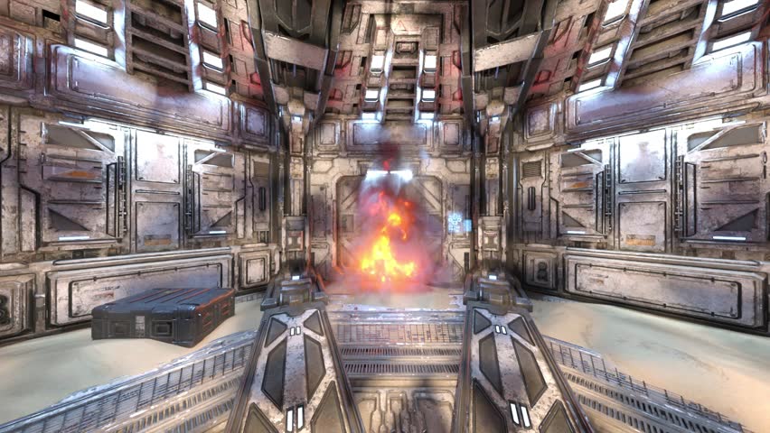 3D rendering of the spacecraft inside