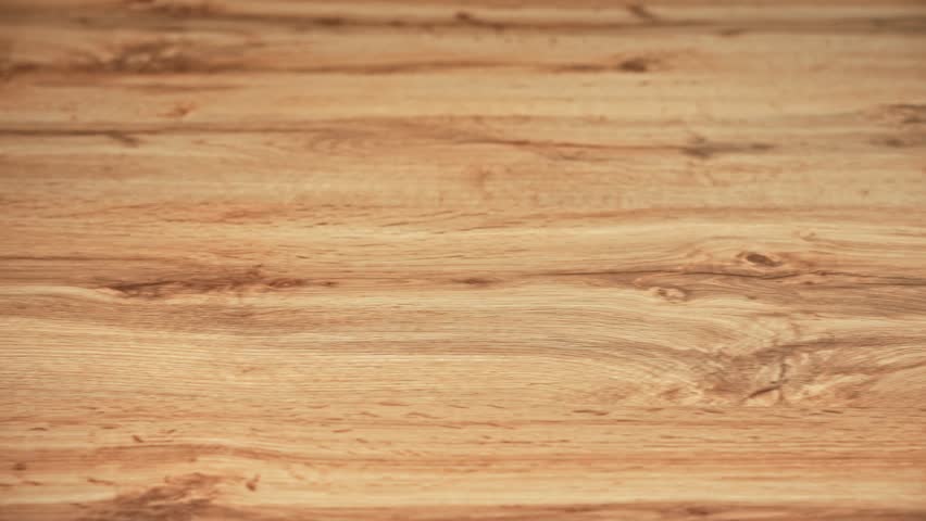 Plastic Wood Grain Manufacturing Process. Detailed View Of Plastic Panel With Wood Grain Effect