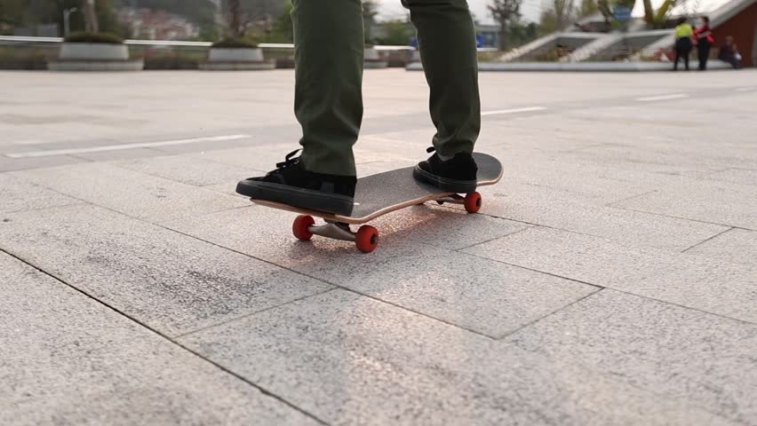 Skateboarder skateboarding outdoors in city	
