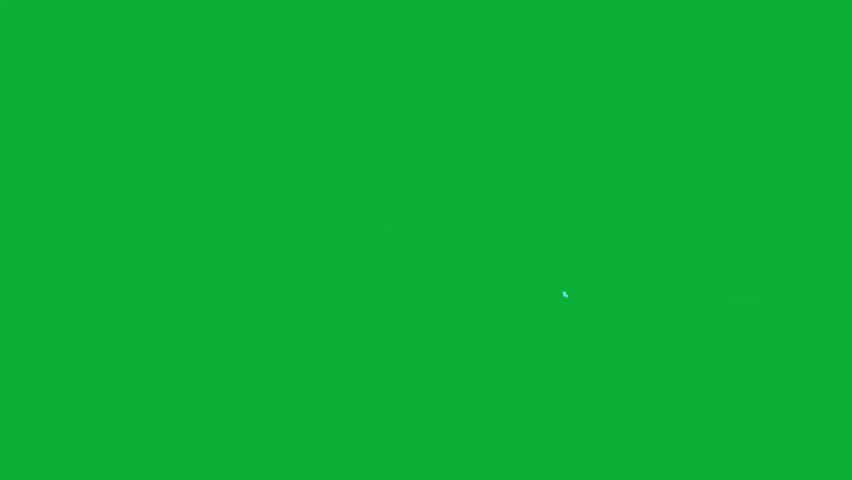 Beautiful colorful butterflies flying and fluttering across green screen background chroma key loop