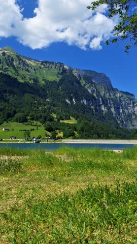 Pure refreshment in a Swiss mountain lake.