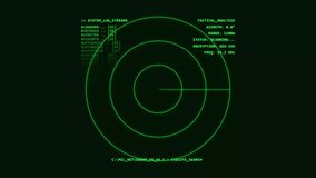 Digital Radar Interface Showing Tactical Scanning and System Logs - Powered by Shutterstock - Get 15% off with code: PIKWIZARD15