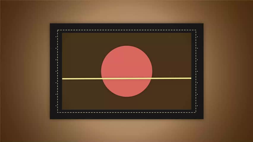 Abstract Australian Aboriginal Flag Motion Graphic Animation