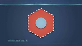 Digital scanning interface processing a geometric shape with progress bar - Powered by Shutterstock - Get 15% off with code: PIKWIZARD15