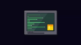 Digital Computer Screen Showing Data Compilation Progress Bar Animation - Powered by Shutterstock - Get 15% off with code: PIKWIZARD15