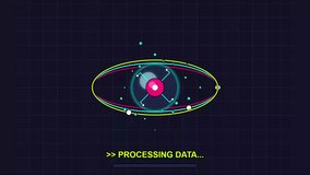 Digital Data Processing Animation with Futuristic Orbiting Atom Graphic - Powered by Shutterstock - Get 15% off with code: PIKWIZARD15
