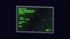 Retro Computer Screen Displaying Programming Code and System Loading - Powered by Shutterstock - Get 15% off with code: PIKWIZARD15
