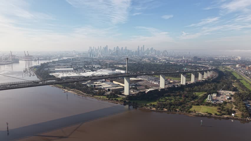 Expansive aerial view of melbourne