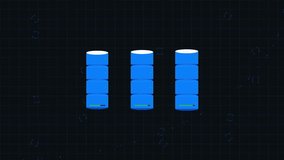 A pulsing digital database showing glitching data streams in a dark space. - Powered by Shutterstock - Get 15% off with code: PIKWIZARD15