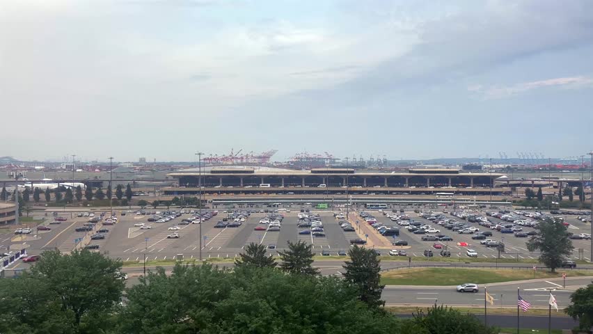 Newark, USA, 6th July 2026- Establishing view on the Newark airport