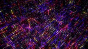 Abstract digital data flow with glowing neon cyber network lines. - Powered by Shutterstock - Get 15% off with code: PIKWIZARD15