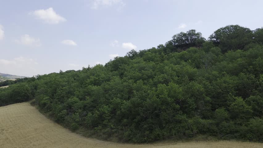 The landscape around a small town in the Potenza province.