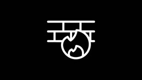 This minimalist graphic represents a digital firewall under attack, symbolizing cybersecurity threats and data protection challenges - Powered by Shutterstock - Get 15% off with code: PIKWIZARD15