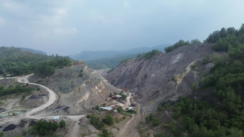 Mining area in Sawahlunto City, West Sumatera 