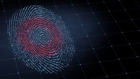 Digital identity verification process, showing a vibrant, abstract fingerprint scan with glowing particles on a tech grid. Perfect for cybersecurity, privacy, and future technology concepts. - Powered by Shutterstock - Get 15% off with code: PIKWIZARD15