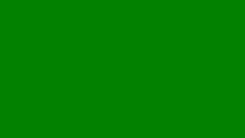 A green background with white border and blue bird flying over drawing of man holding baseball bat picture broken window screen on green screen colorful