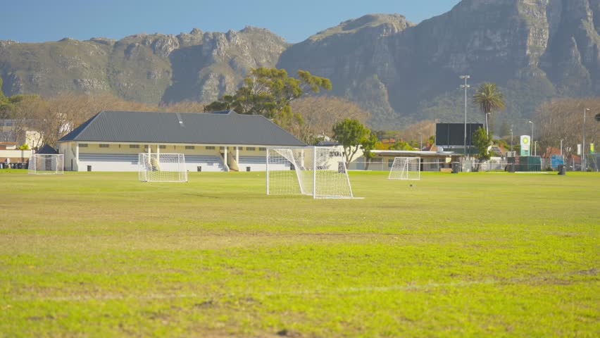 A soccer field in Cape Town’s suburbs