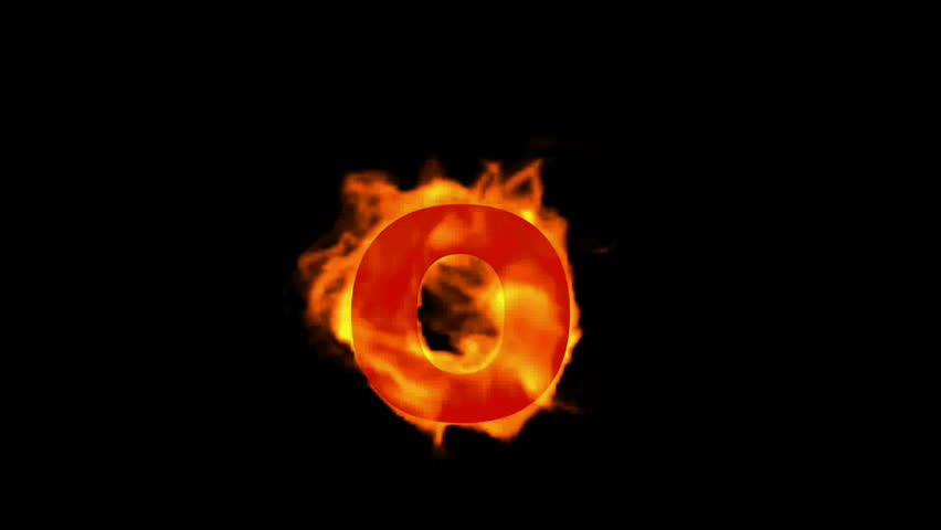 Fire Letter O Stock Footage Video 100 Royalty Free 4127980 Shutterstock
