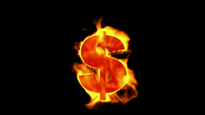 fire dollar symbol Stock Footage Video (100% Royalty-free) 4128052 ...