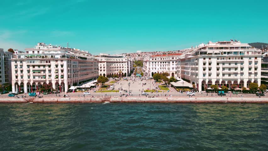 An aerial view of Thessaloniki
