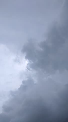Dynamic storm clouds moving in a vivid, dramatic sky
