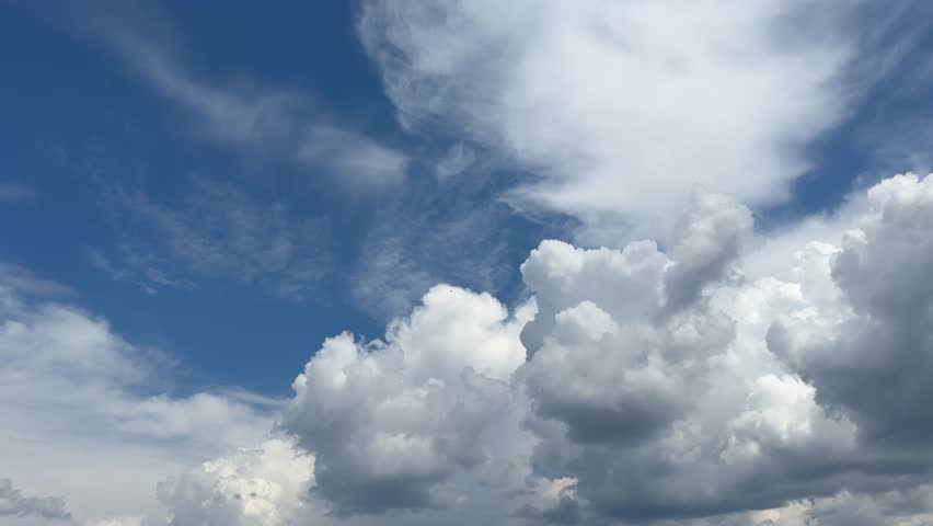 Blue sky with beautiful clouds