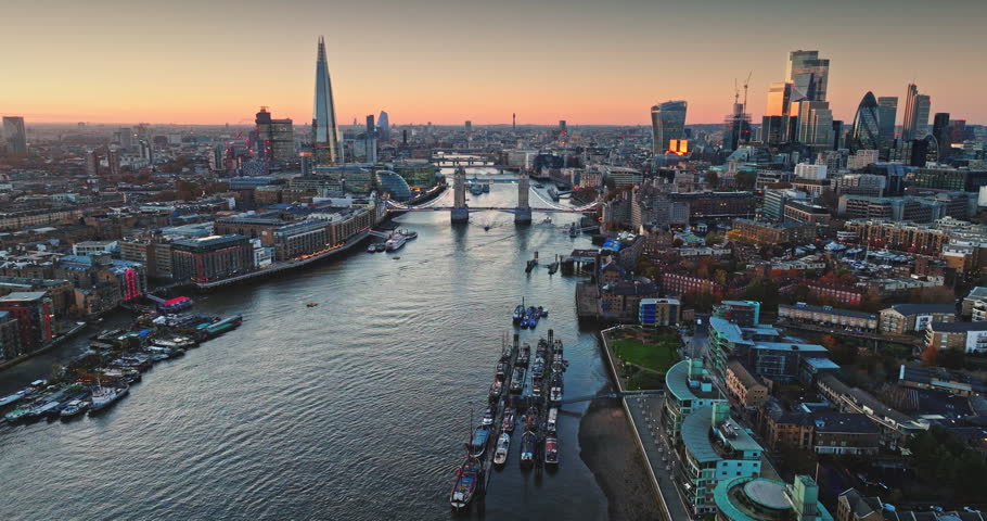 Aerial view of London