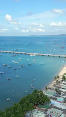 Breathtaking aerial view of a peaceful landscape with natural scenery