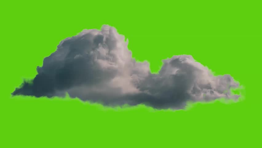 A cloud in the sky with an isolated background