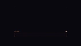 Dynamic digital loading bar with glowing orange hexagonal elements and percentage display on a sleek dark background, indicating data processing or connection status. - Powered by Shutterstock - Get 15% off with code: PIKWIZARD15