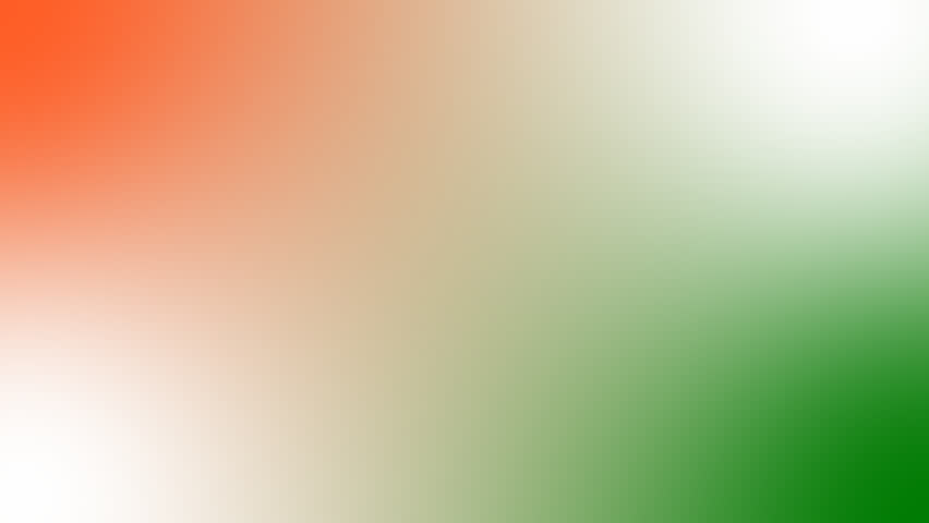 Indian flag gradient animated background. India flag flowing smooth blurred background. tricolour motion video