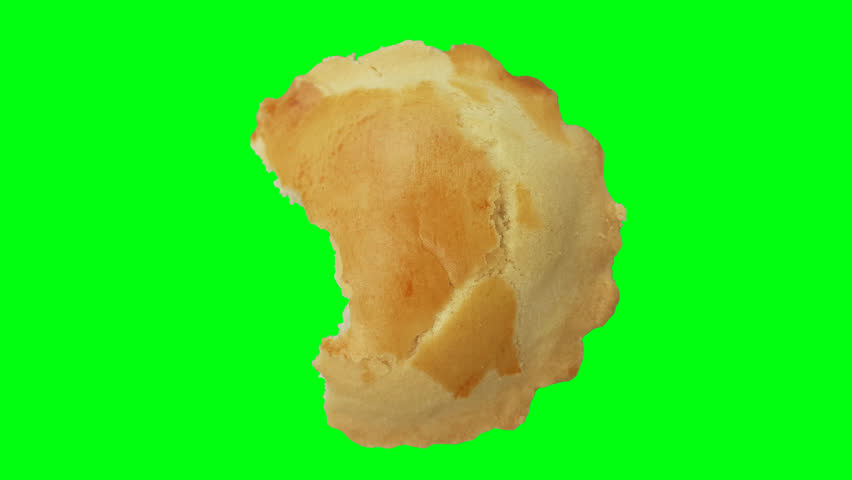 Cupcakes on a green screen background.