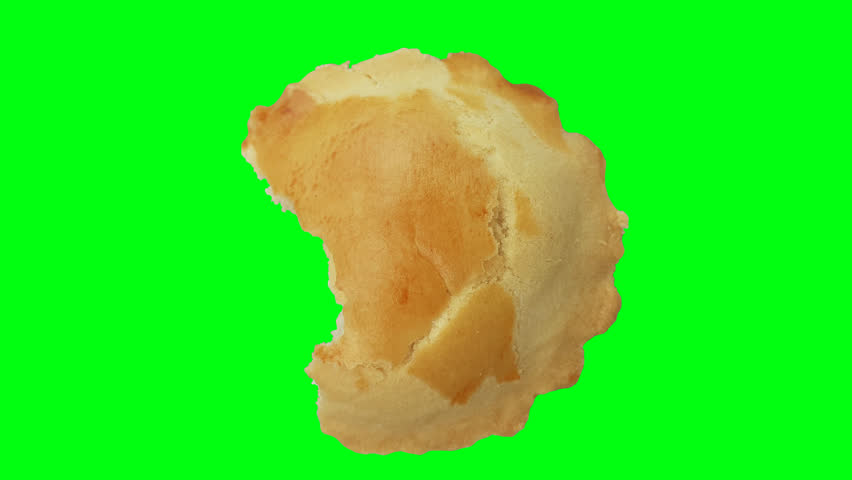 Cupcakes on a green screen background.