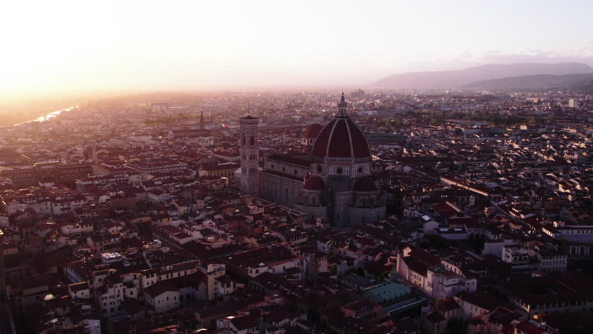 Aerial view of Duomo di Firenze