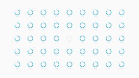 Progress ring animation showing multiple loading indicators for digital application data processing - Powered by Shutterstock - Get 15% off with code: PIKWIZARD15